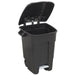 Sealey Refuse/Wheelie Bin with Foot Pedal 100L Black BM100P Sealey - Dynamic Drive