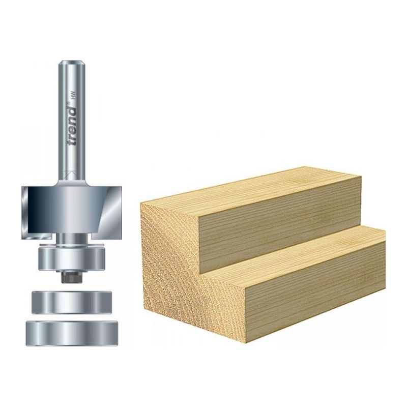 Trend 46/44 x 1/4 TCT Bearing Guided Rebater 24mm x 12.7mm Trend - Dynamic Drive