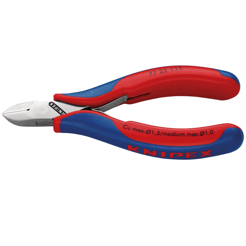 Draper Knipex 77 22 115 Full Flush Electronics Diagonal Cutters, 115mm 27723 Draper - Dynamic Drive