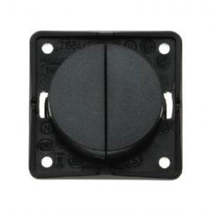 Berker 12V/230V Twin Rocker Switch Antracite 21232A Berker - Dynamic Drive