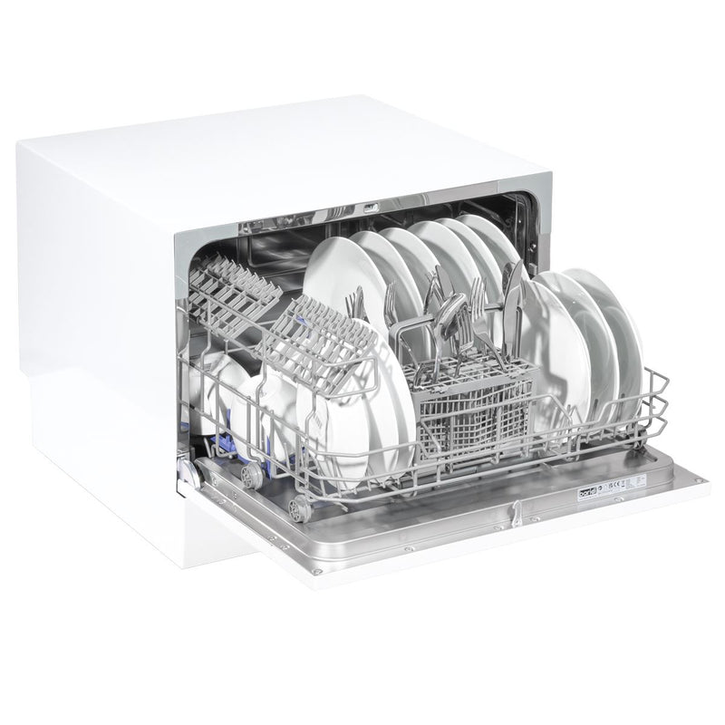 Baridi Tabletop Dishwasher 6 Place Settings 6.5L Capacity - White DH83 Baridi - Dynamic Drive