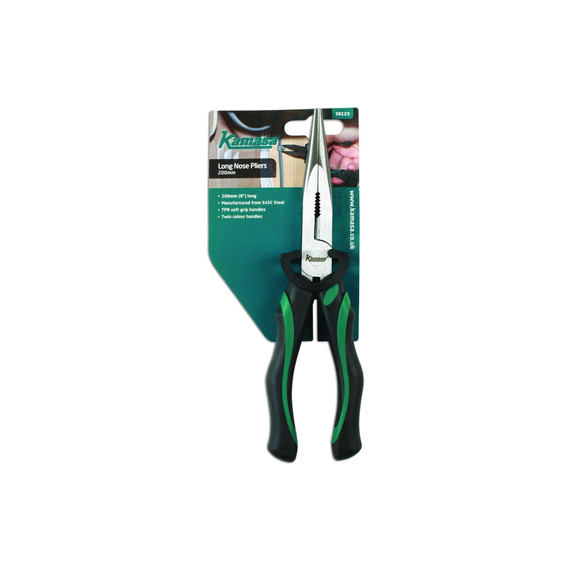 Kamasa Long Nose Pliers 200mm 56123 Kamasa - Dynamic Drive