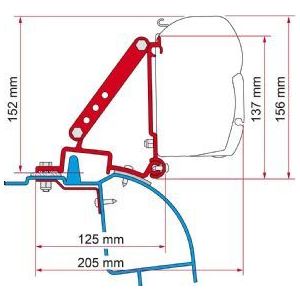 Fiamma F45 Adapter Kit Master H2-Opel Movaro 98655-681 Fiamma - Dynamic Drive