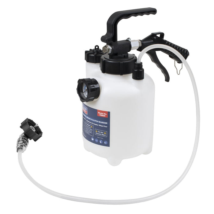 Sealey Pneumatic Brake & Clutch Bleeder 2.5L VS830 Sealey - Dynamic Drive