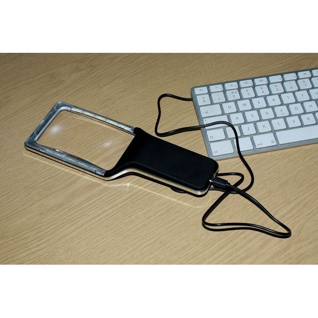 Laser Rechargeable Magnifying Glass 7934 Laser - Dynamic Drive