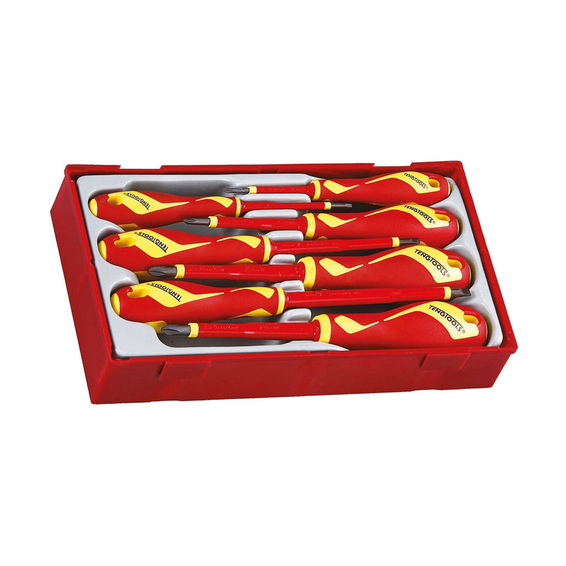 Teng Tools Insulated Screwdriver Set Mixed TT1 7 Pieces Teng Tools - Dynamic Drive
