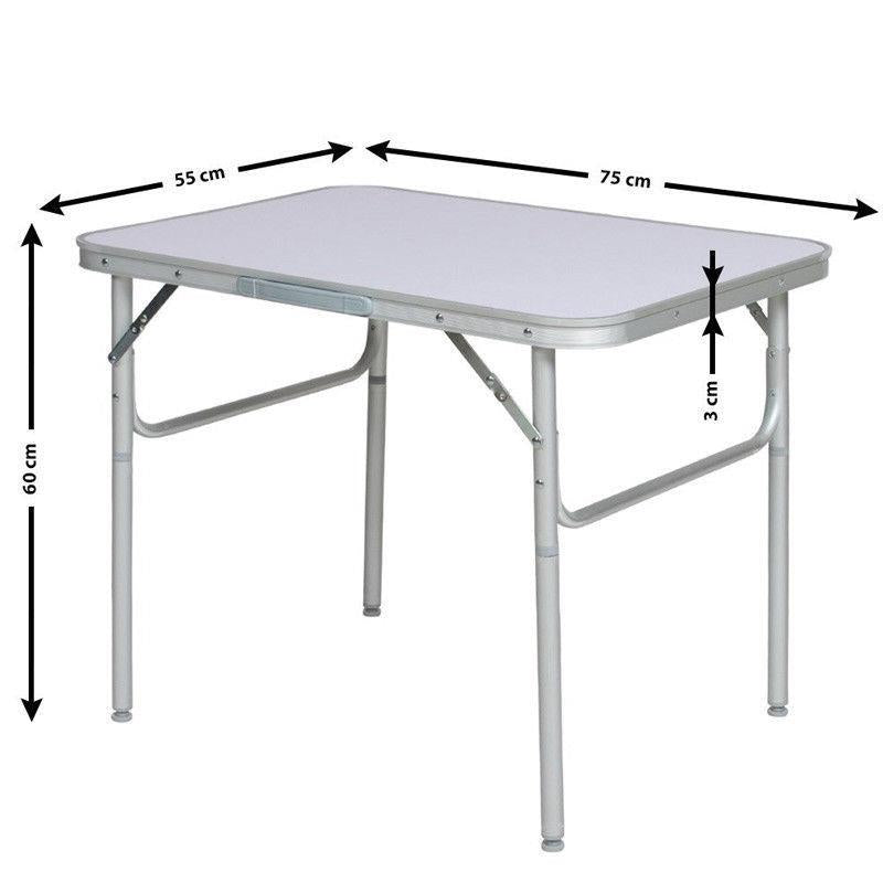 Portable Aluminium Folding Camping Table Camp Active  - Dynamic Drive