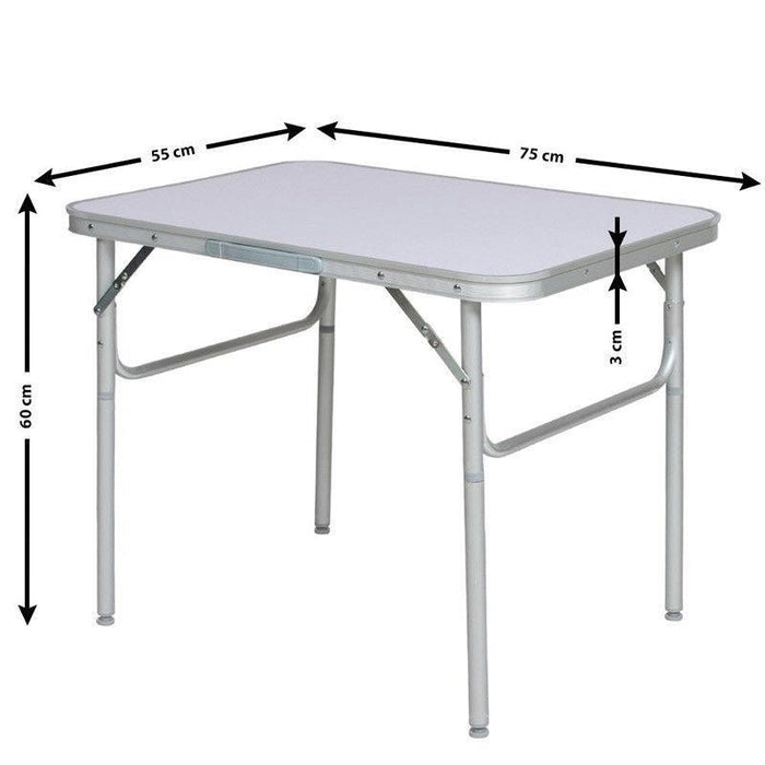 Portable Aluminium Folding Camping Table Camp Active  - Dynamic Drive