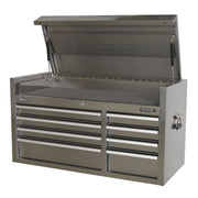 Sealey Topchest 8 Drawer 1055mm Stainless Steel Heavy-Duty PTB104008SS Sealey - Dynamic Drive