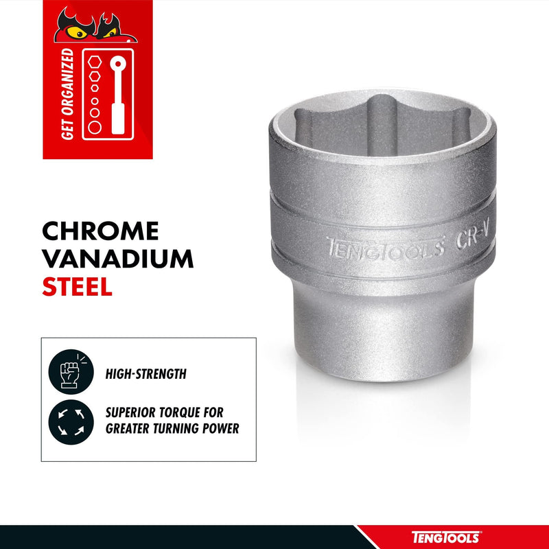 Teng Tools 1/2" Socket 6 pt Metric 19mm Teng Tools - Dynamic Drive