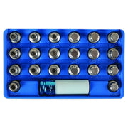 Laser Locking Wheel Nut Key Set 21pc - for BMW 6276 Laser - Dynamic Drive
