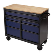 Draper BUNKER Workbench Roller Tool Cabinet, 7 Drawer, 41", Blue 08222 Draper - Dynamic Drive