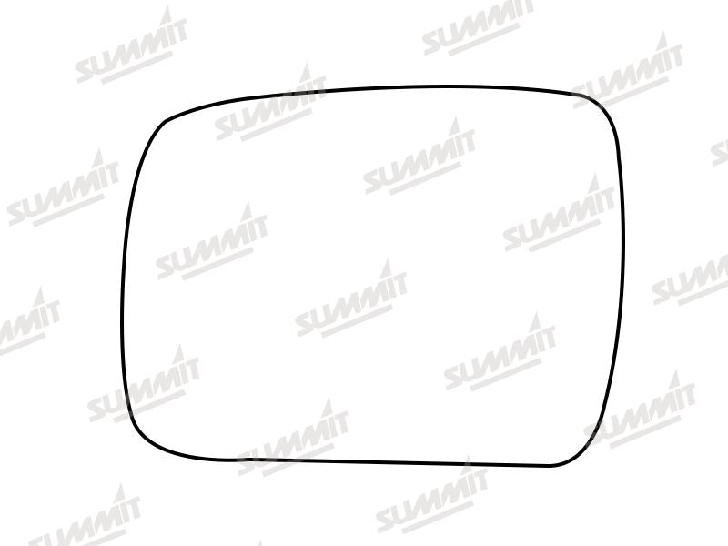 Summit Stick-On Standard Mirror Glass fits Land Rover Discovery 09 to 13 LHS Summit - Dynamic Drive