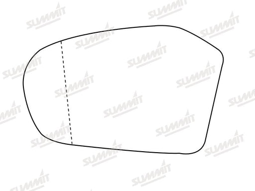 Summit Heated Base Plate With Blind Spot Mirror Glass fits Merc Benz A Class / B Class LHS Summit - Dynamic Drive