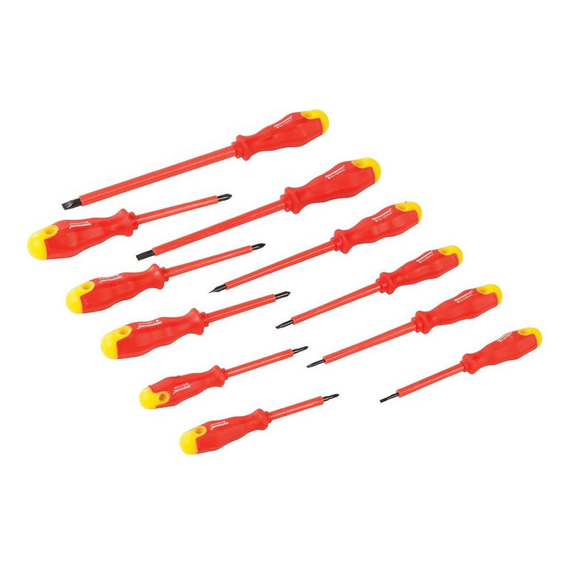 Silverline Insulated Soft-Grip Screwdriver Set 11pce 11pce Silverline - Dynamic Drive