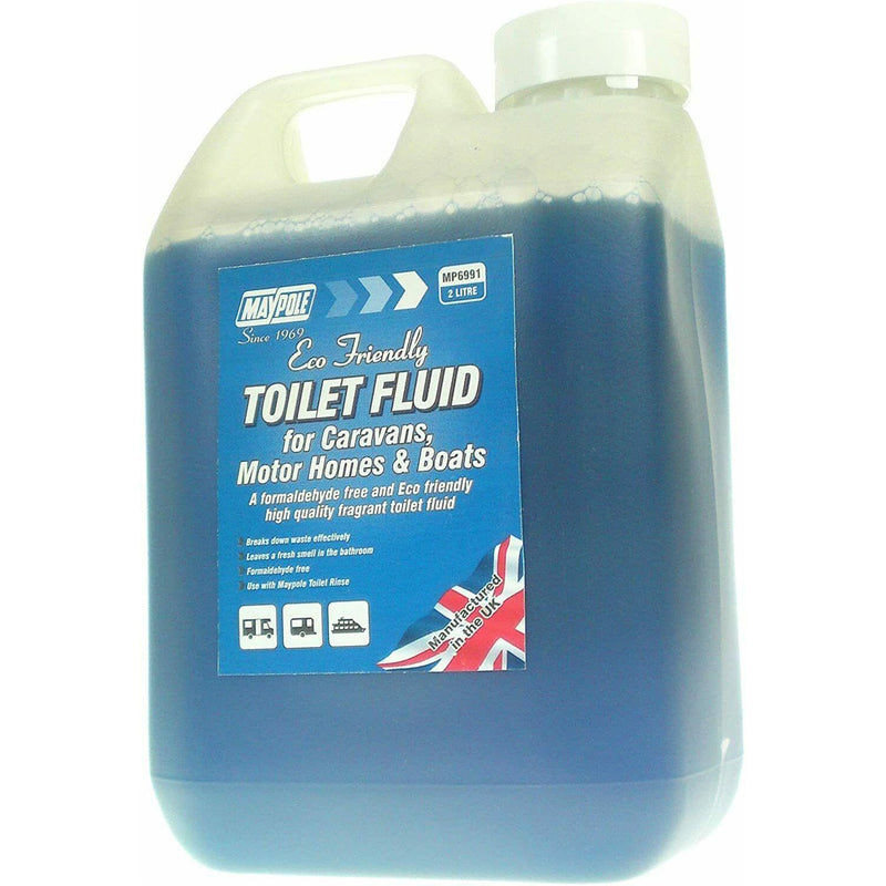 Eco Friendly Toilet Blue Chemical Fluid 2 Litre Maypole  - Dynamic Drive