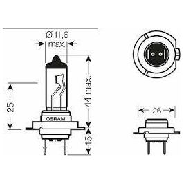 2 x OSRAM H7 Super Bright Premium 12V 80W High Wattage Off Road Headlight Bulbs OSRAM  - Dynamic Drive