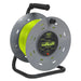Sealey 50m Cable Reel with Thermal Trip 4 x 230V - Hi-Vis Green BCR50G Sealey - Dynamic Drive
