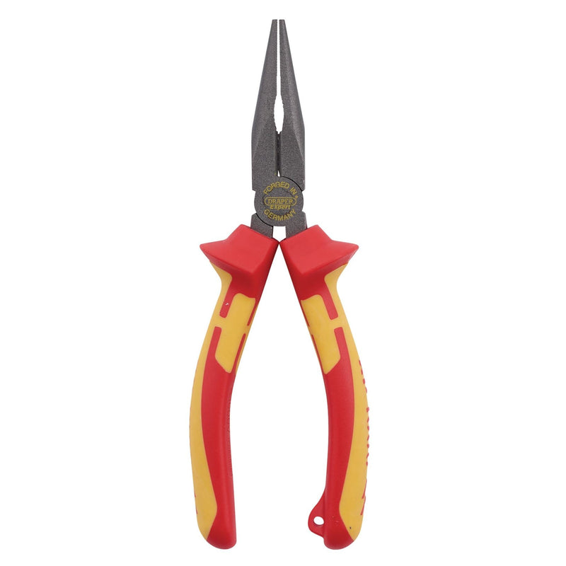 Draper XP1000 VDE Long Nose Pliers, 160mm, Tethered 99067 Draper - Dynamic Drive