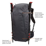 Thule AllTrail X 35L hiking backpack - Obsidian Thule - Dynamic Drive