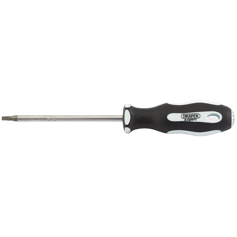 Draper TX-STAR Security Soft Grip Screwdriver, T10T x 75mm 35137 Draper - Dynamic Drive