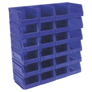 Sealey Plastic Storage Bin 105 x 165 x 85mm Blue Pack of 24 TPS224B Sealey - Dynamic Drive