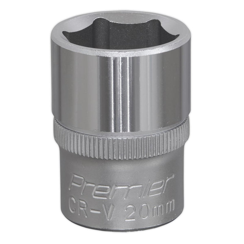 Sealey WallDrive Socket 20mm 1/2"Sq Drive S1220 Sealey - Dynamic Drive
