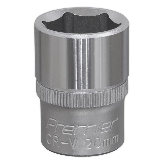 Sealey WallDrive Socket 20mm 1/2"Sq Drive S1220 Sealey - Dynamic Drive