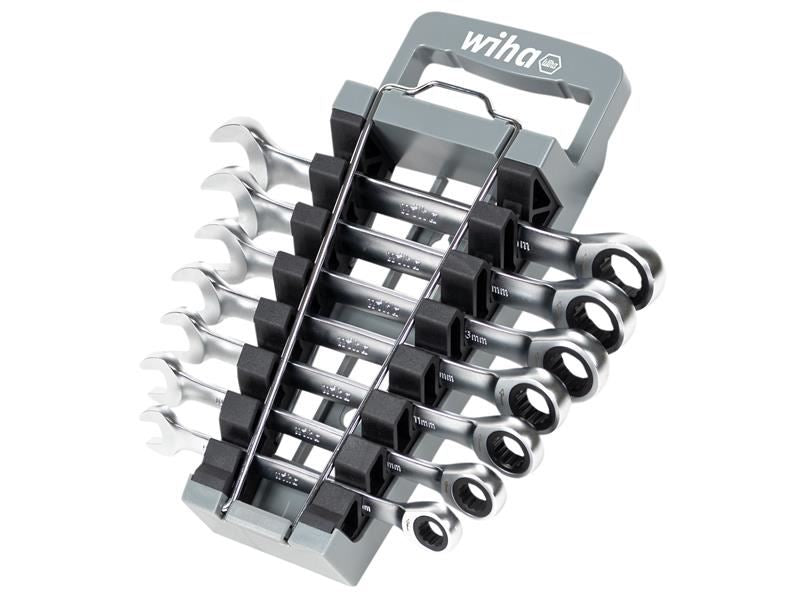 Wiha Ring Ratchet Spanner Set, 8 Piece Wiha - Dynamic Drive