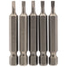 Draper Plain Slot Insert Bit, 3mm, 1/4" Hex, 50mm Long (Pack of 5) 64267 Draper - Dynamic Drive