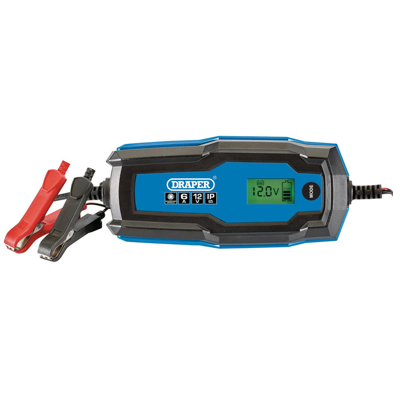 Draper 6/12V Smart Charger and Battery Maintainer, 6A 53490 Draper - Dynamic Drive