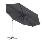 Dellonda Cantilever Parasol with 360 Rotation, Tilt & Cover 3m - Grey Dellonda - Dynamic Drive