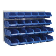 Sealey Bin & Panel Combination 24 Bins Blue TPS131 Sealey - Dynamic Drive