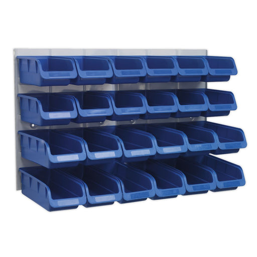 Sealey Bin & Panel Combination 24 Bins Blue TPS131 Sealey - Dynamic Drive