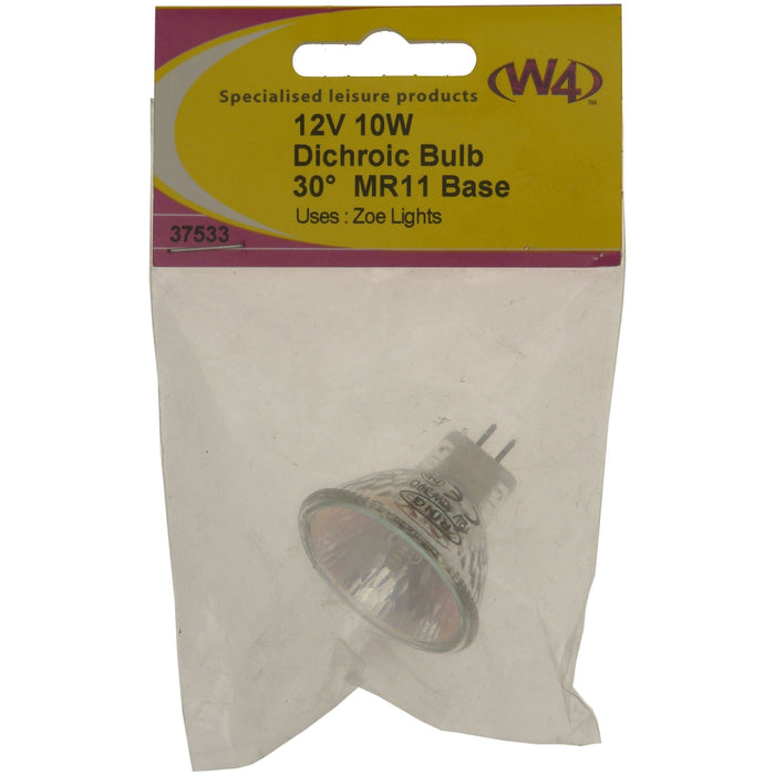 W4 Mr11 Dichroic Bulb 10W 12V 37533 W4 - Dynamic Drive