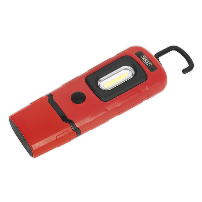 Sealey Rechargeable LED Inspection Lamp 360 COB Work Light Super Bright Red Sealey  - Dynamic Drive