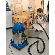 Draper Wet & Dry Vacuum Cleaner with Stainless Steel Tank, 50L, 1400W & 230V Pow Draper - Dynamic Drive
