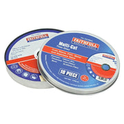 Faithfull Multi-Purpose Cutting Disc 125 x 1.0 x 22.23mm (Pack 10) Faithfull - Dynamic Drive