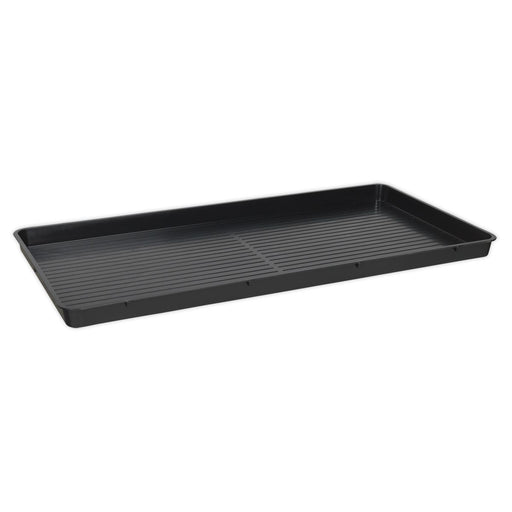 Sealey Plastic 25L Low Profile Drip Tray 1100 x 550 x 50mm Garage Fuel Pan Pits Sealey  - Dynamic Drive