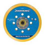 Silverline Hook & Loop Backing Pad 150mm / 5/16" UNF Silverline - Dynamic Drive