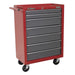 Sealey Rollcab 7 Drawer with Ball-Bearing Slides Red/Grey AP22507BB Sealey - Dynamic Drive