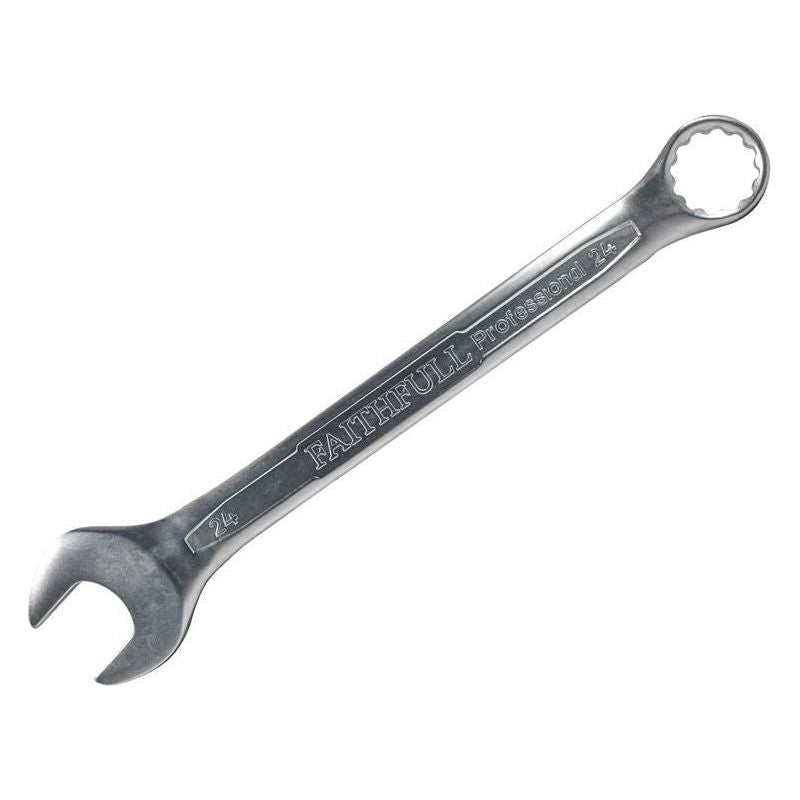 Faithfull Combination Spanner CV Satin Finish 24mm Faithfull - Dynamic Drive