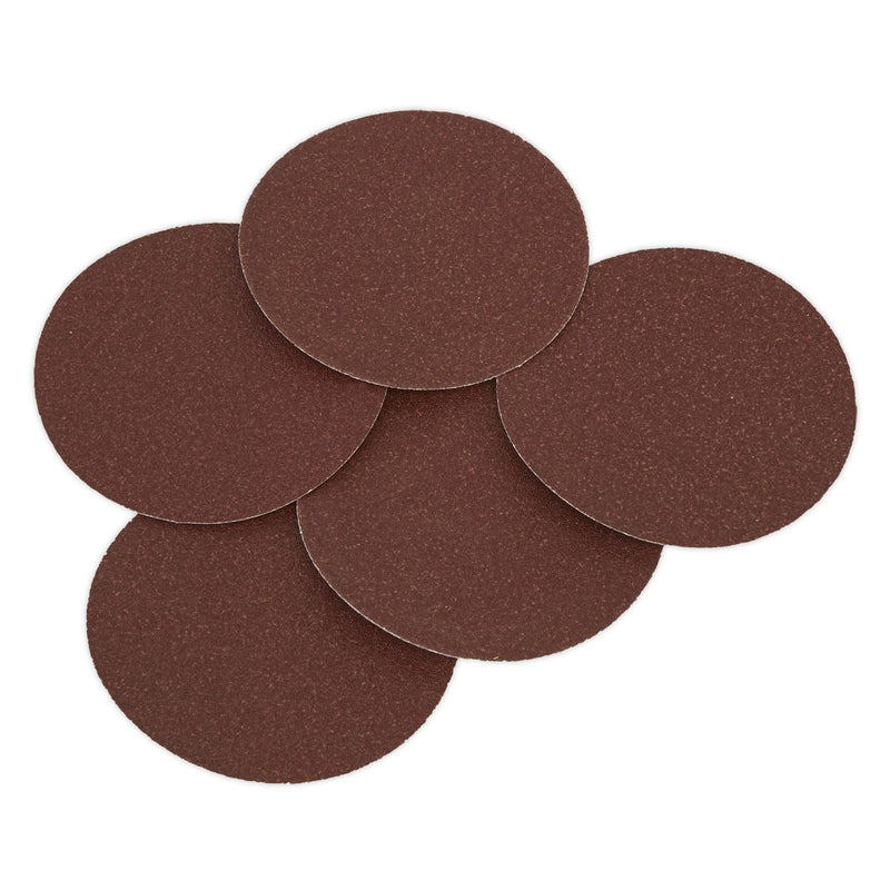 Sealey Sanding Disc125mm 80Grit Adhesive Backed Pack of 5 SSD01 Sealey - Dynamic Drive