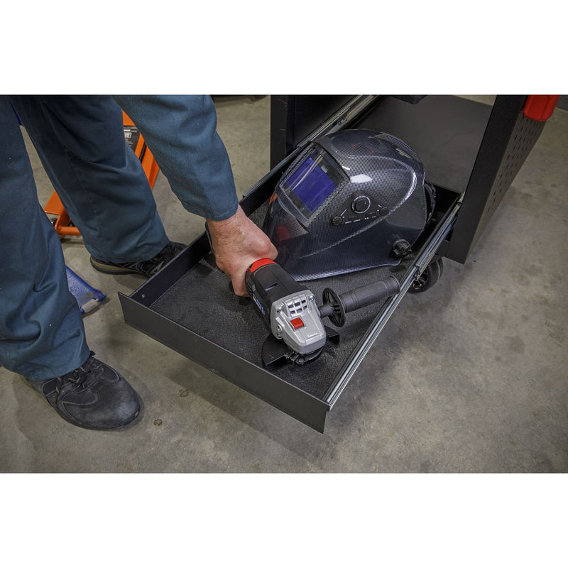 Sealey 8 Power Tool Rack Trolley 450mm APPTR8 Sealey - Dynamic Drive