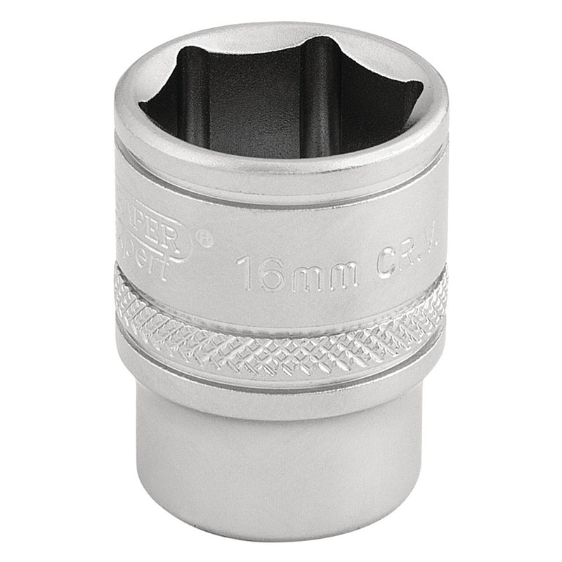 Draper 6 Point Metric Socket, 3/8" Sq. Dr., 16mm 16542 Draper - Dynamic Drive