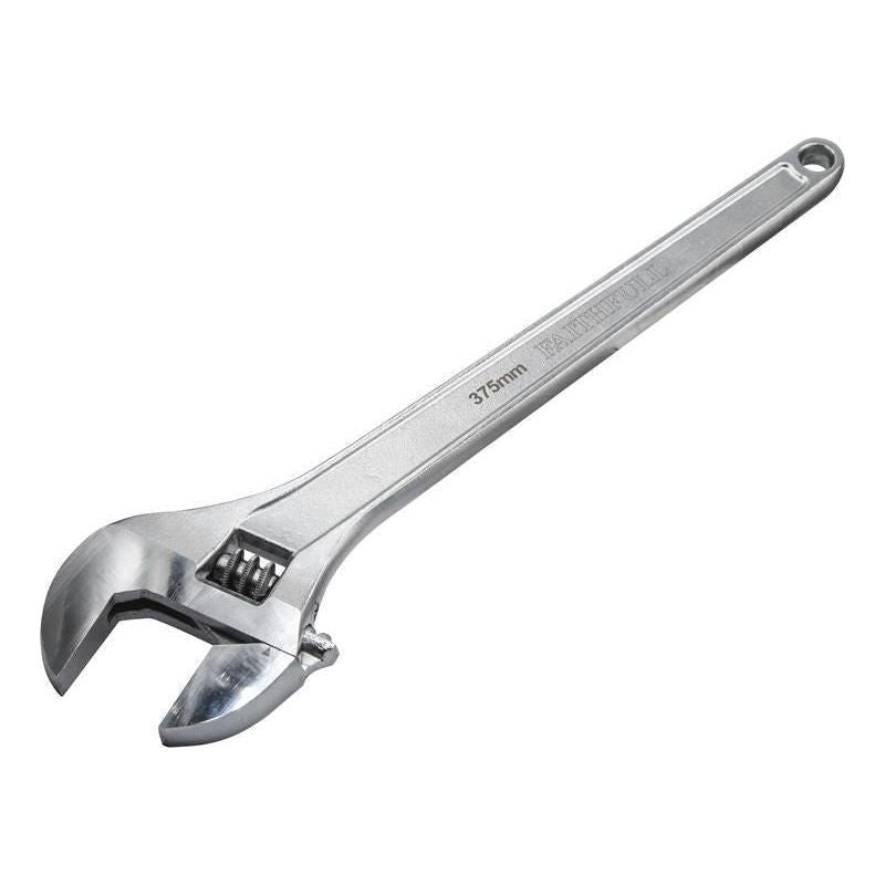 Faithfull Chrome Adjustable Spanner 375mm (15in) Faithfull - Dynamic Drive