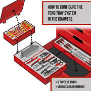 Teng Tools 1/2" Socket Set 6 pt TT1 17 Pieces Teng Tools - Dynamic Drive