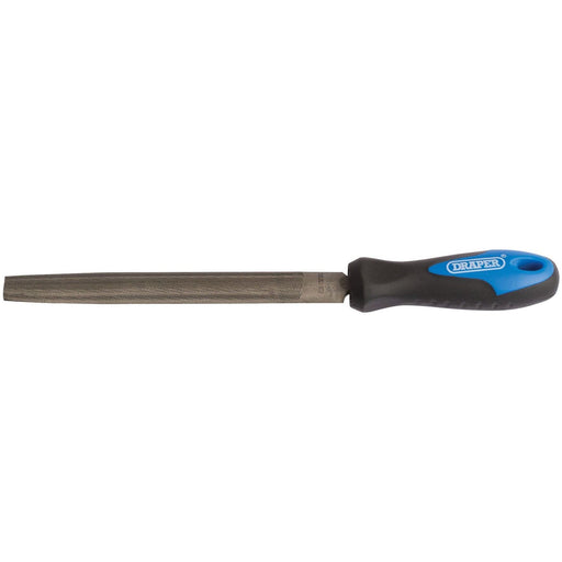 Draper Soft Grip Engineer's Half Round File and Handle, 150mm 00009 Draper - Dynamic Drive
