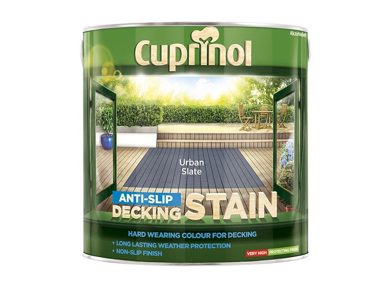 Cuprinol Anti-Slip Decking Stain Urban Slate 2.5 litre Cuprinol - Dynamic Drive