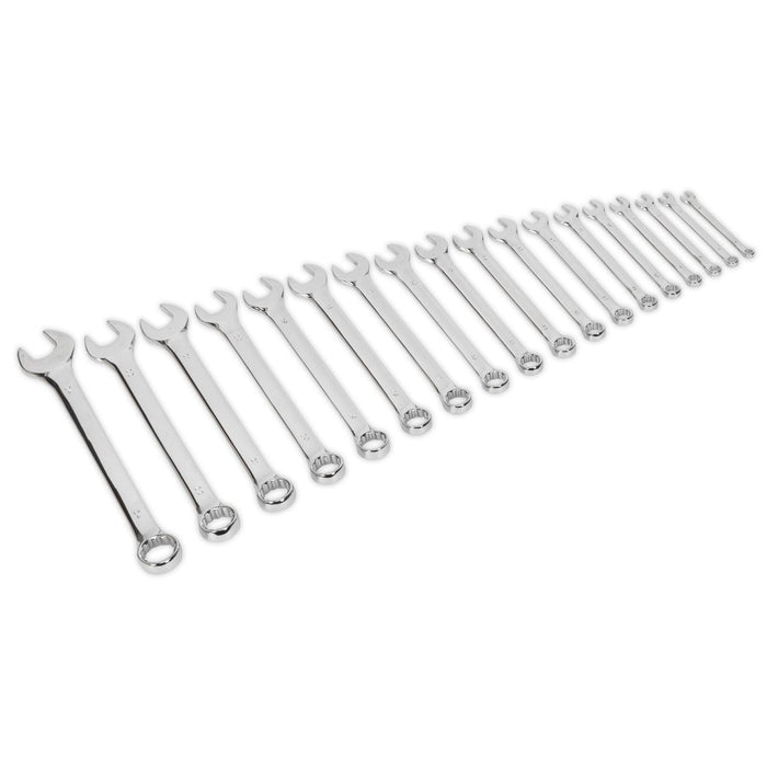 Sealey Combination Spanner Set 18pc S01052 Siegen by Sealey - Dynamic Drive